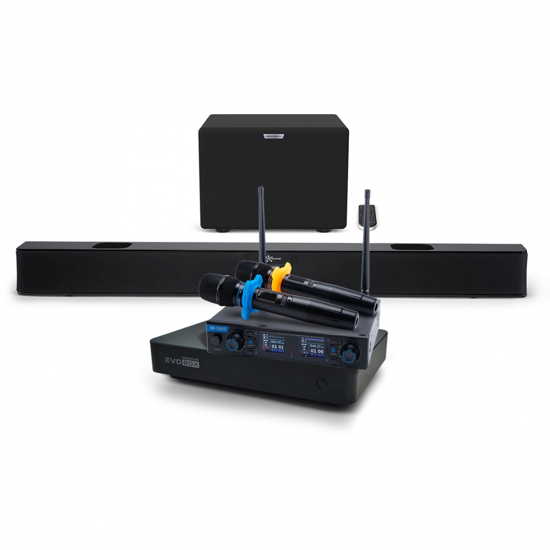 Hi-End караоке-система EVOBOX Premium + EvoSoundBar (саундбар с караоке) в Ноябрьске