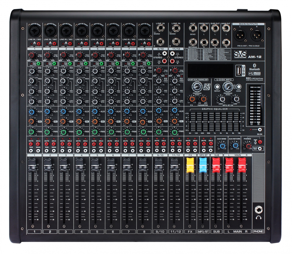 SVS Audiotechnik mixers AM-12 Микшерный пульт аналоговый, 12-канальный в Ноябрьске