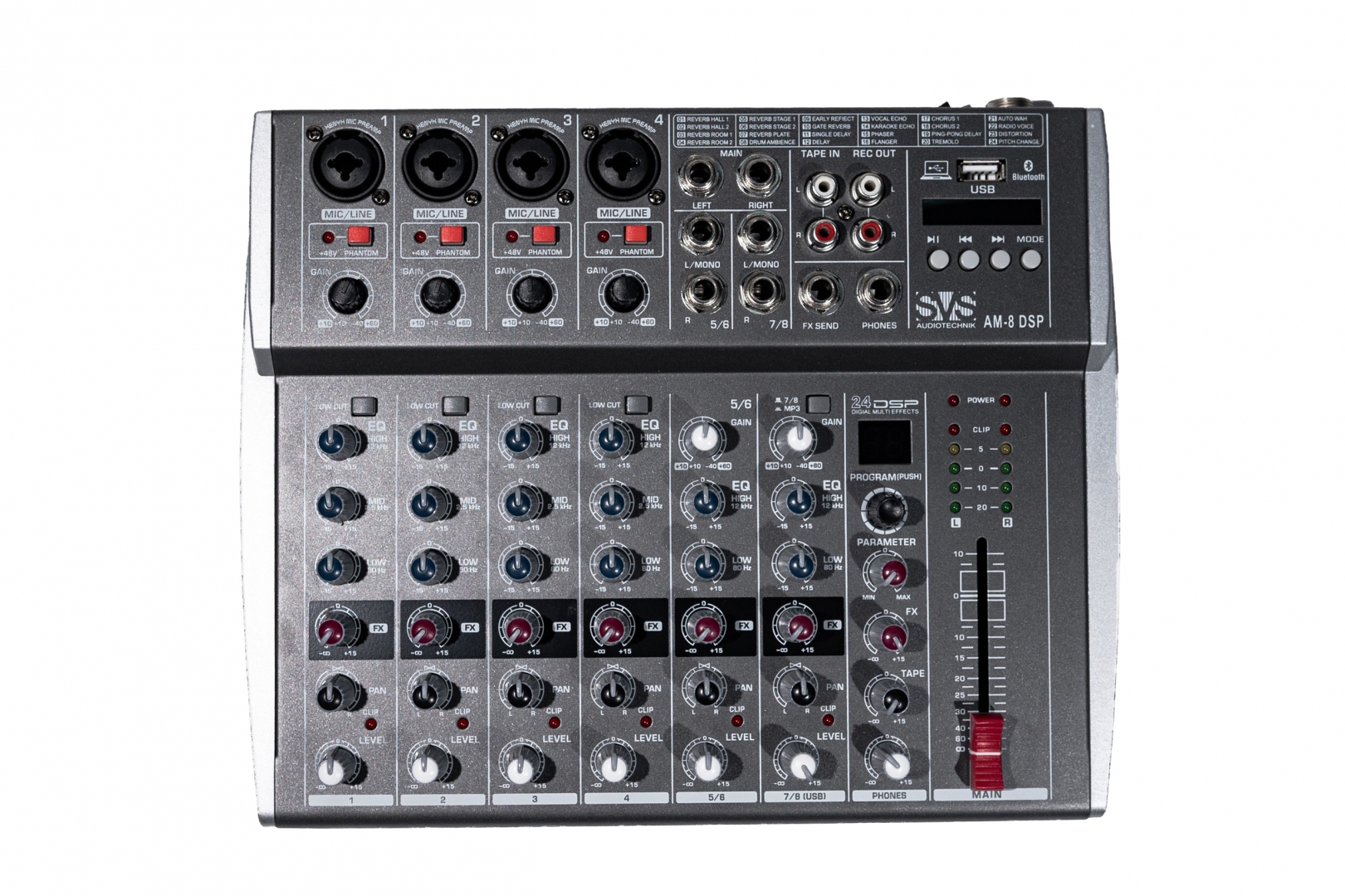 SVS Audiotechnik mixers AM-8 DSP Микшерный пульт аналоговый, 8-канальный в Ноябрьске